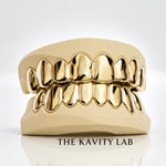Custom 8pcs Plain Solid Grillz: 925 Sterling Silver (Free Mold Kit)