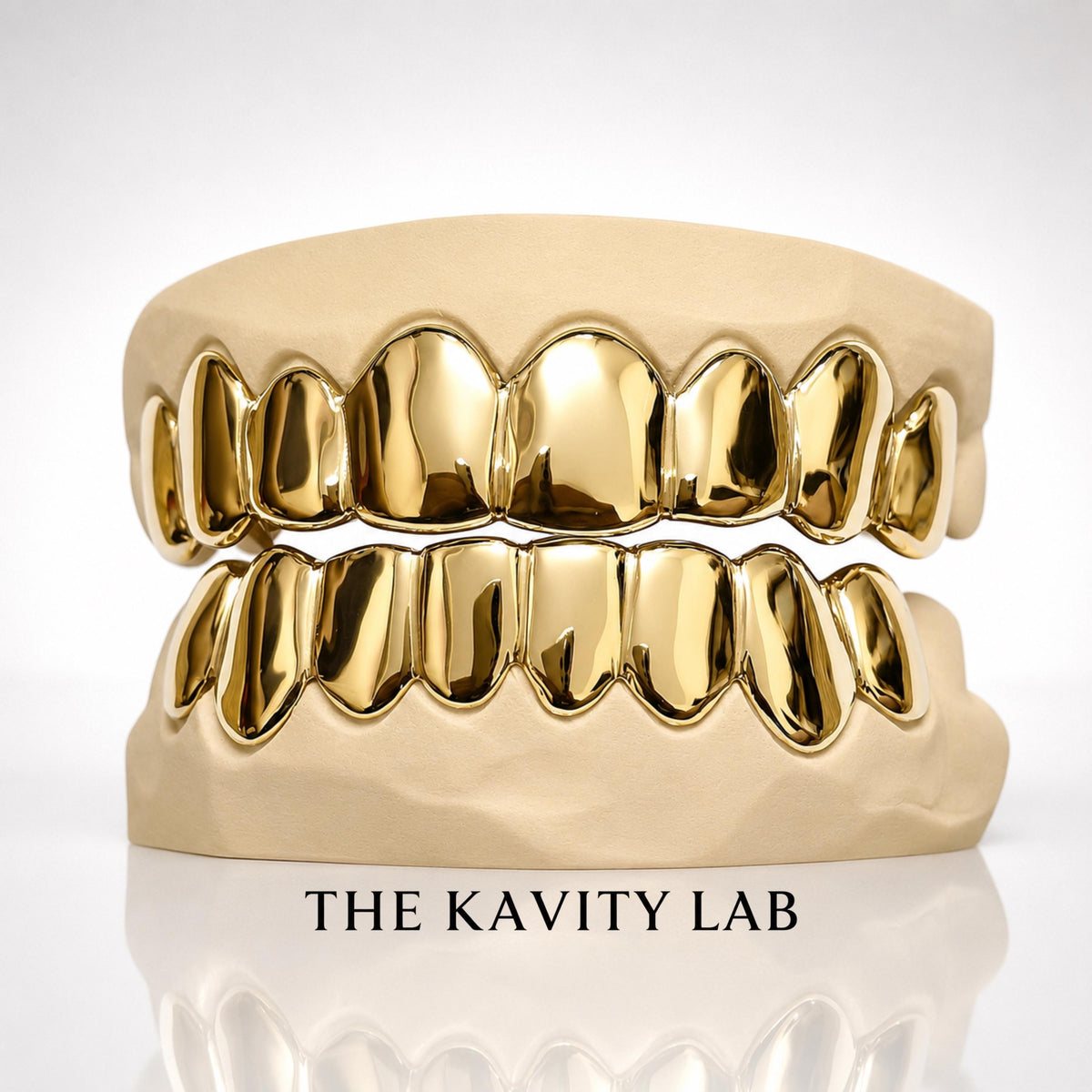 Custom 8pcs Plain Solid Grillz: 925 Sterling Silver (Free Mold Kit)