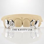 Custom 4pcs Scorpion Bite Grillz: 925 Sterling Silver (Free Mold Kit)