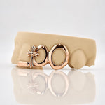 Custom 3pcs Open Face and Cross Grillz : 925 Sterling Silver (Free Mold Kit)