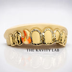 Custom 8pcs 3D Flame x 3D Number Grillz: 925 Sterling Silver (Free Mold Kit)