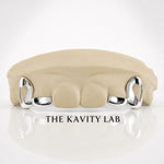 Custom 4pcs Open Hearts Grillz: 925 Sterling Silver ( Free Mold Kit)
