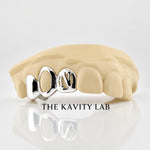 Custom 3pcs Initial Letter Grillz: 925 Sterling Silver (Free Mold Kit)