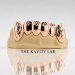 Custom 6pcs Diamond Cuts Grillz: 925 Sterling Silver (Free Mold Kit)