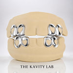 Custom 4pc Open Hearts GRILLZ: 925 Sterling Silver (Free Mold Kit)