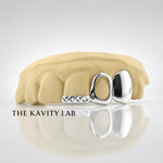 Custom 3pcs Diamond Cuts & Open-Face Grillz : 925 Sterling Silver (Free Mold Kit)