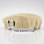 Custom 2pcs Open Face Grillz: 925 Sterling Silver (Free Mold Kit)