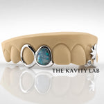 Custom 6pcs Galaxy Enamel Star Grillz: 925 Sterling Silver ( Free Mold Kit)