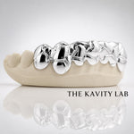 Custom 8pcs 3D Nugget Earthquake Grillz: 925 Sterling Silver (Free Mold Kit)