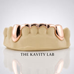 Custom 6pc Curved Front Bar Grillz: 925 Sterling Silver (Free Mold Kit)