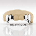Custom 4pcs Supper Long Fangs Grillz: 925 Sterling Silver (Free Mold Kit)