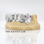 Custom 6pcs Pirate King and Enamel Painting Grillz: 925 Sterling Silver (Free Mold Kit)