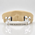 Custom 4pcs Open Hearts Style Grillz: 925 Sterling Silver (Free Mold Kit)