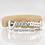 Custom 6pcs Cuban Link Style Grillz: 925 Sterling Silver (Free Mold Kit)