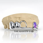 Custom 6pc Opal Stone with Star Grillz: 925 Sterling Silver (Free Mold Kit)