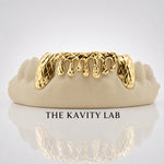 Custom 6pcs Diamond Cut x Dripping Style Grillz: 925 Sterling Silver (Free Mold Kit)