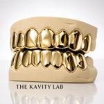 Custom 8pcs Plain Solid Grillz: 925 Sterling Silver (Free Mold Kit)
