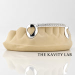 Custom 6pcs Iced-Out Front Bar Grillz: 925 Sterling Silver (Free Mold Kit)