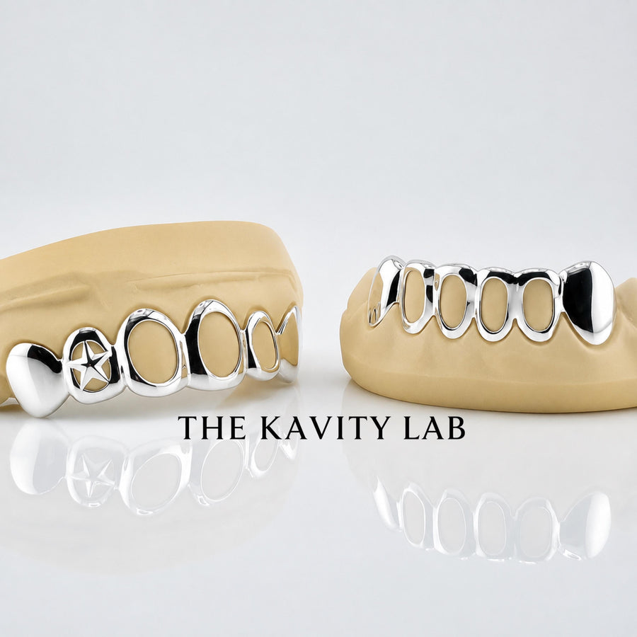 Custom 3D Ice Cream with ENAMEL Painting GRILLZ: 925 Sterling Silver (Free Mold Kit)