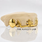 Custom Fit Starburst Cuts Grillz: 925 Sterling Silver (Free Mold Kit)