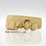 Custom 2pcs Open Face and Cross  Grillz: 925 Sterling Silver (Free Mold Kit)