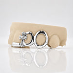 Custom 3pcs Open Face and Cross Grillz : 925 Sterling Silver (Free Mold Kit)