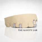 Custom 6pc with Moissanite Gap Filler: 925 Sterling Silver (Free Mold Kit)