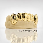 Custom 6pcs Diamond Cuts Grillz: 925 Sterling Silver (Free Mold Kit)